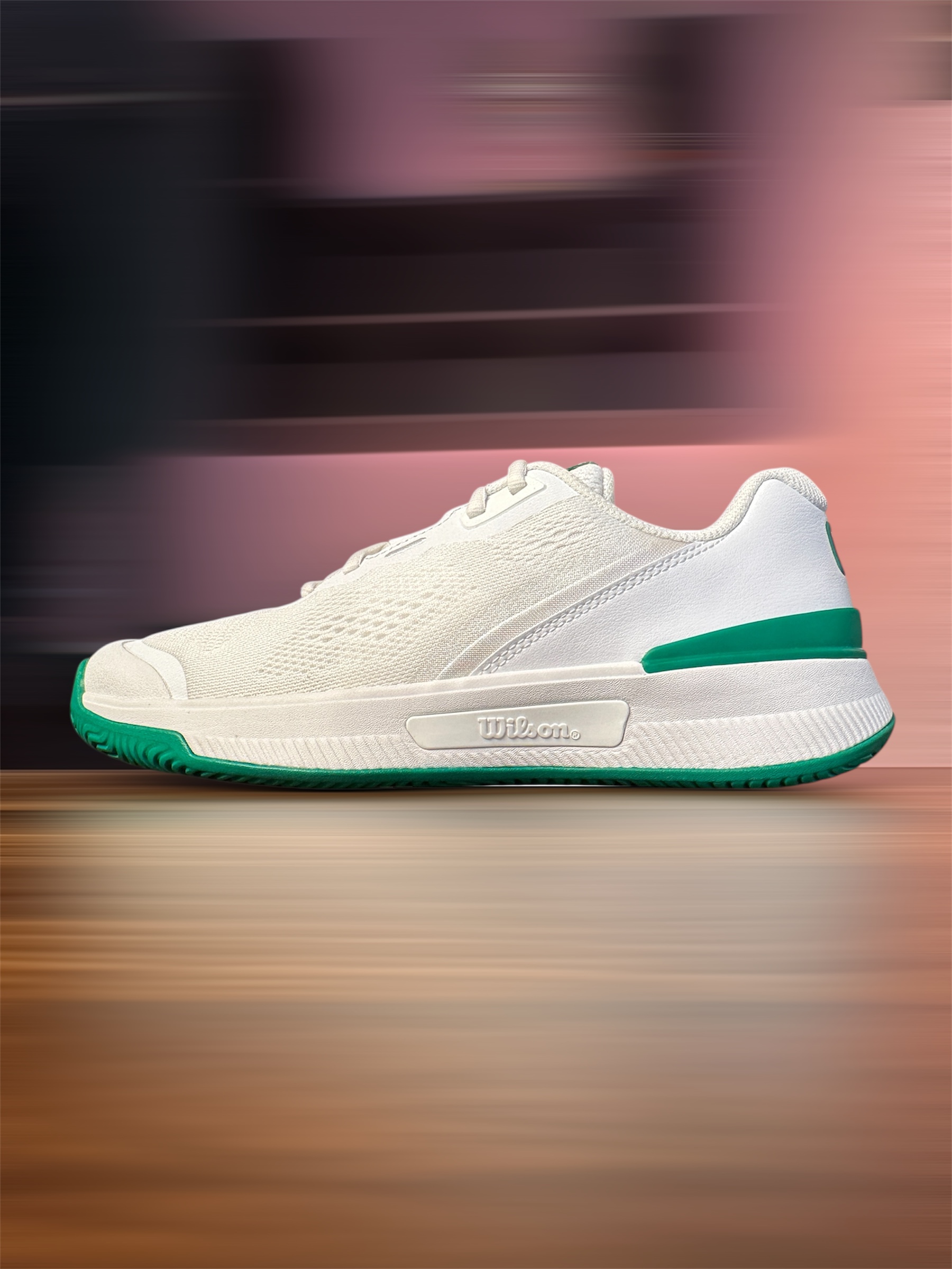 Giày Tennis/Pickleball Wilson INTRIGUE PRO Chính Hãng - Trắng Xanh Lá - Êm Ái, Ổn Định - Giảm Chấn - Bám Sàn